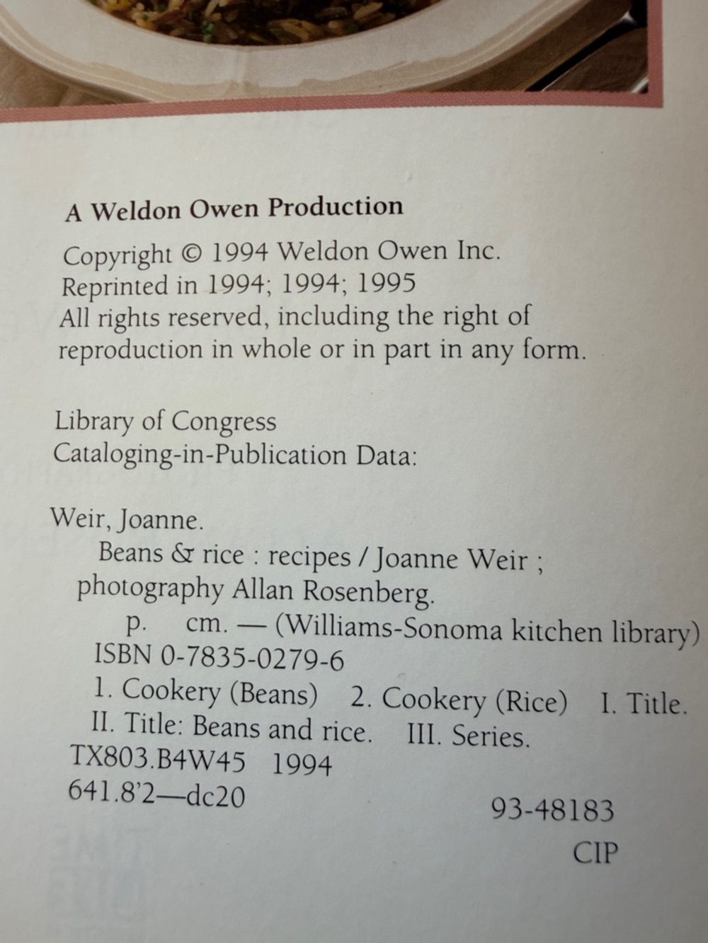 Bundle of 2 Vintage Williams Sonoma Cookbooks Mexican Favorites, Beans & Rice - Picture 8 of 11